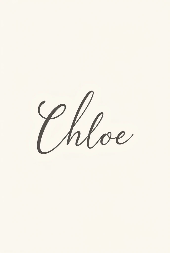 Image FOR LOGO with WORD: "CHLOE"