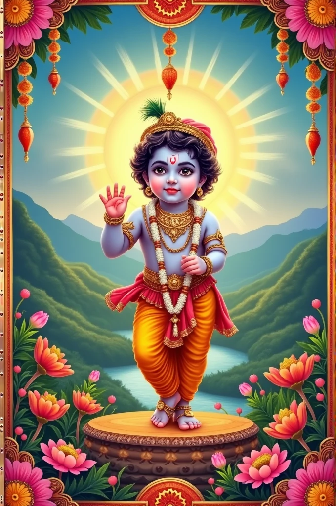 Want janmashtami celebration poster