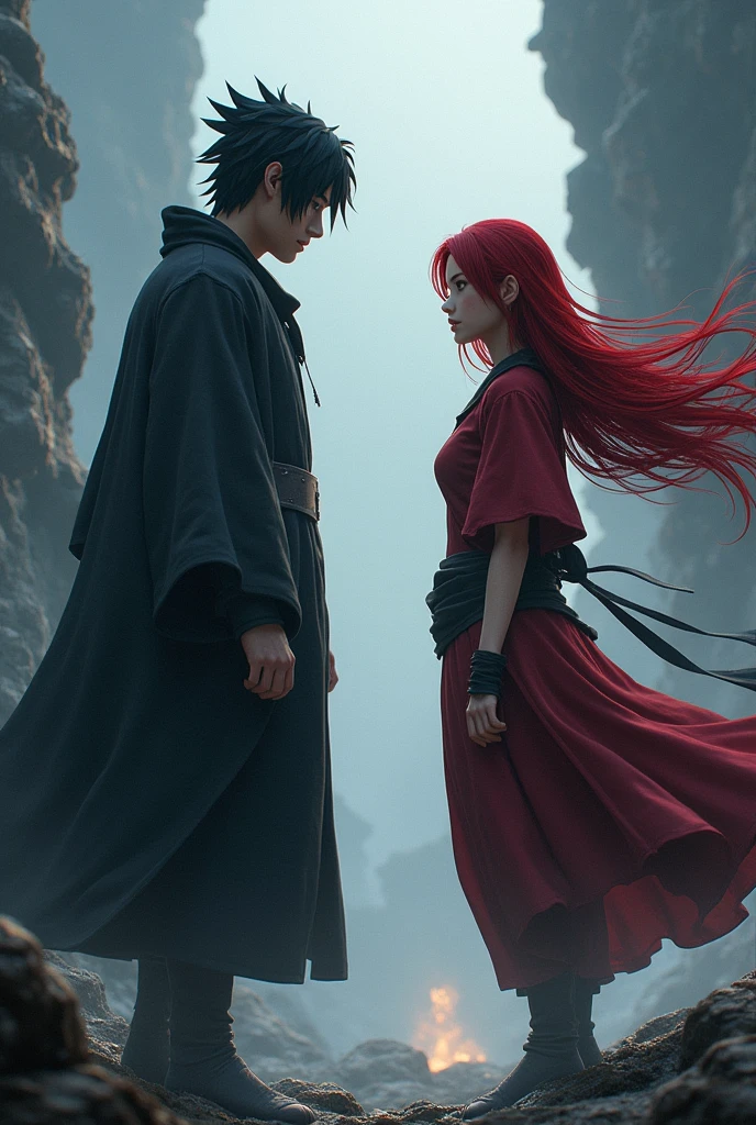 Sasuke and Mei Terumi