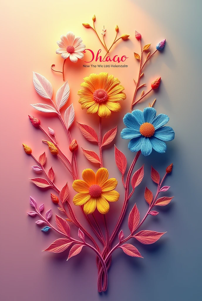 My brand name is dhago collection so create a logo it should be colorful there should be thread flowers