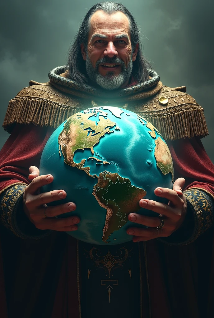 You can make a corrupt ruler by grabbing the planet earth with his hands