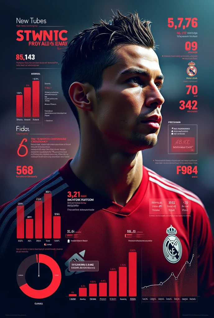 Ronaldo's YouTube stats.