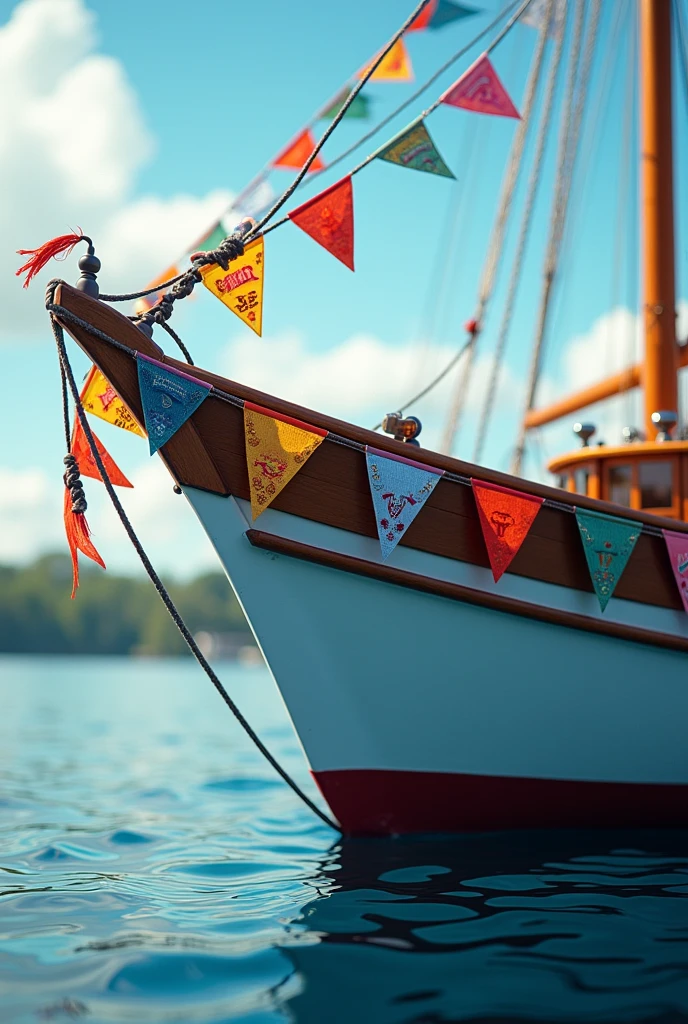 bunting of a boat