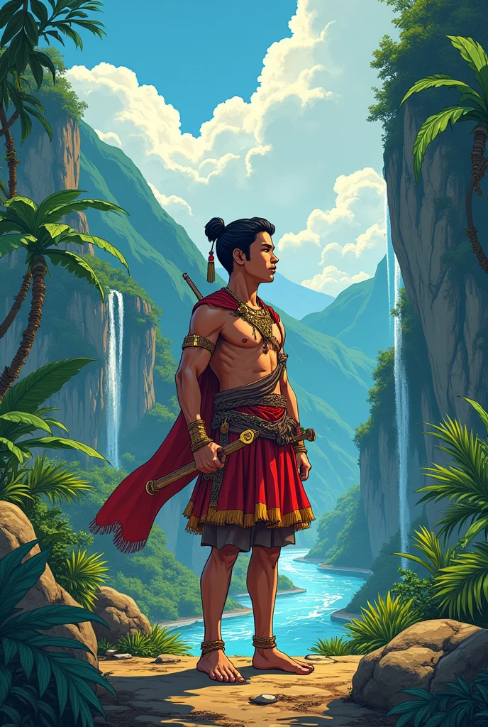 Choose the best scene in the story "Biag ni Lam-ang" and make it a comic (tagalog komiks, easy to draw, COMICS)
https://youtu.be/pRVOvbVAhL4?si=oJZcBGG5K-s_btnT