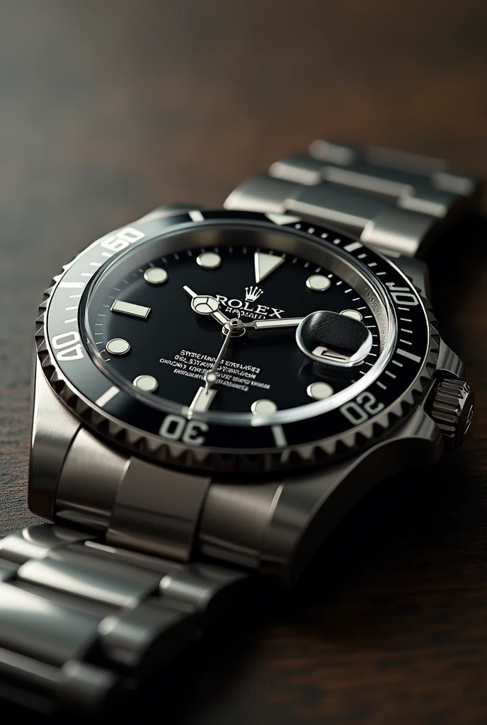A Black rolex watch
