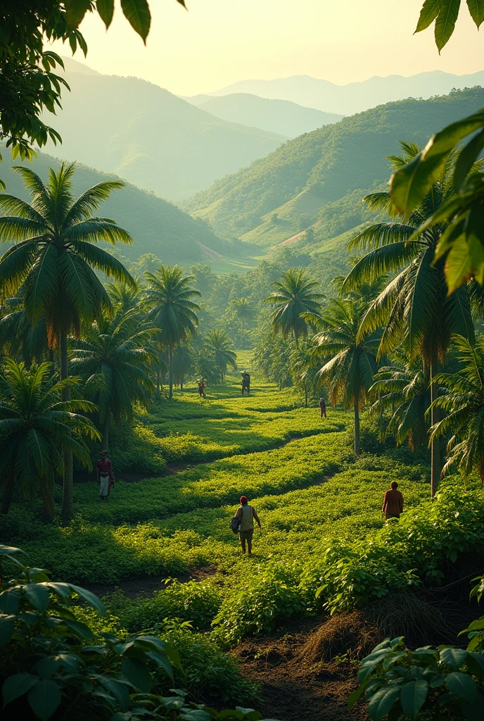 Create a lowland cocoa image for a slideshow ?
