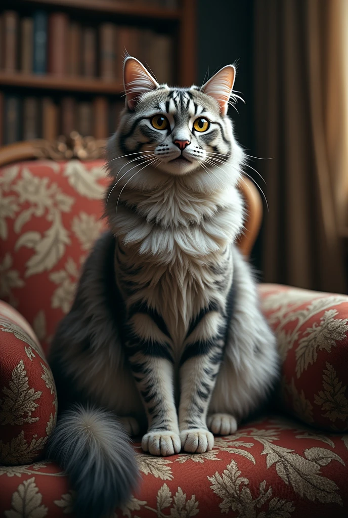 Old cat mother ai image