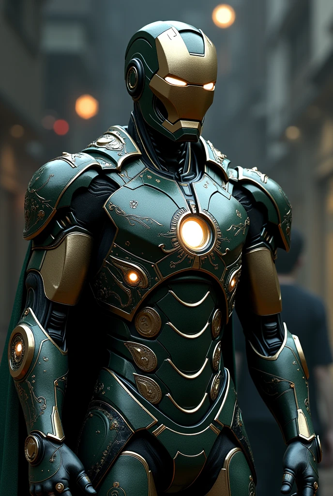 Iron man armor pakistan traditional moon star suite black green