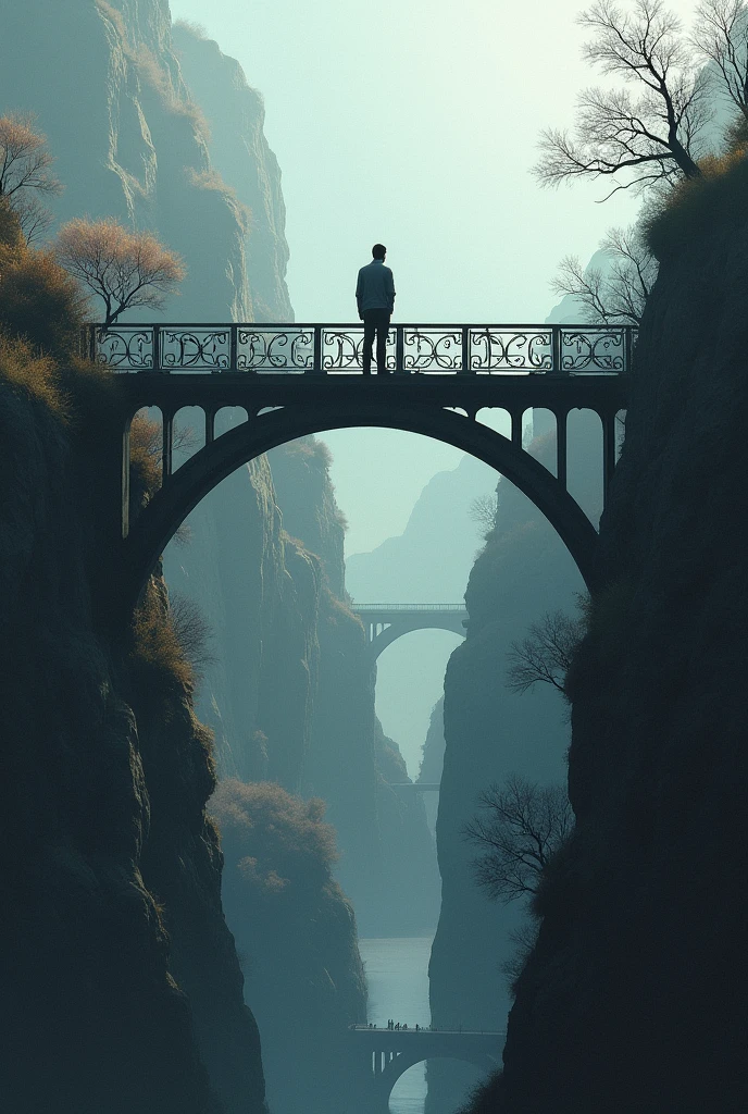 Man bridge seen from above 
