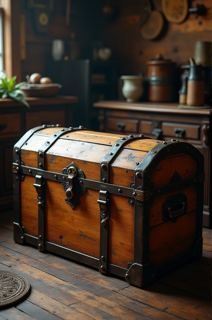 Wooden chest