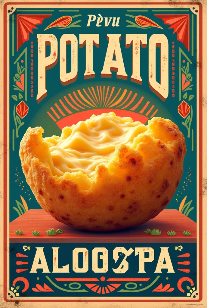 A poster of a potato-ala-ocopa entrepreneurship
