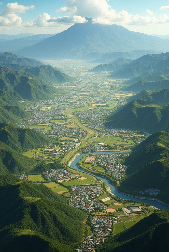 Generate a horizontal image focused on the territorial planning of the department of Antioquia