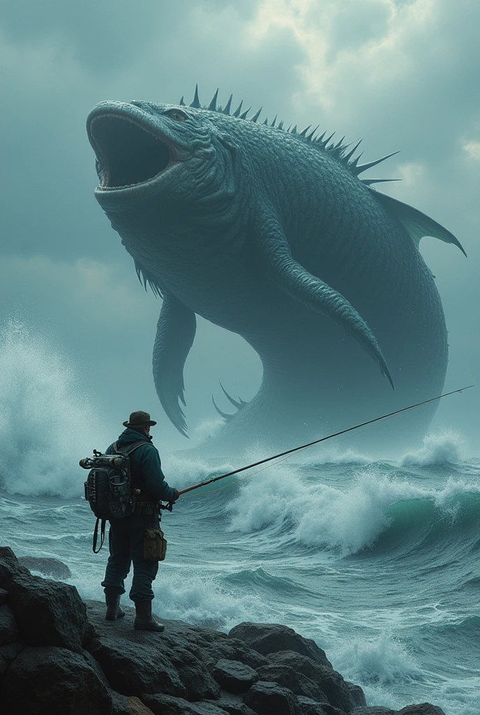 fishing, 1man, 1Leviathan, angler who caught Leviathan, latest fishing gear,