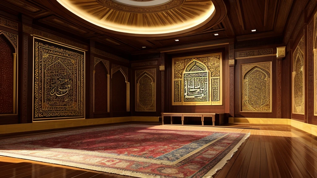 make more realistic background of an islamic theme room