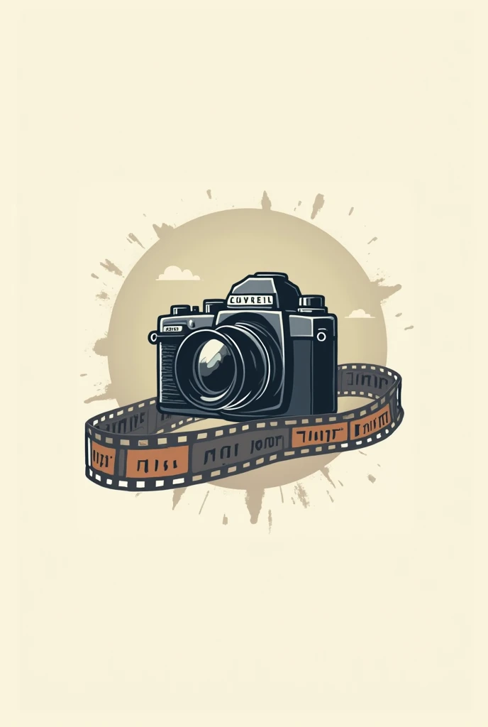 Create a logo with a film camera