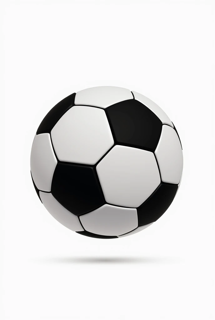 Generates an image of a soccer ball, just the silhouette without background 
