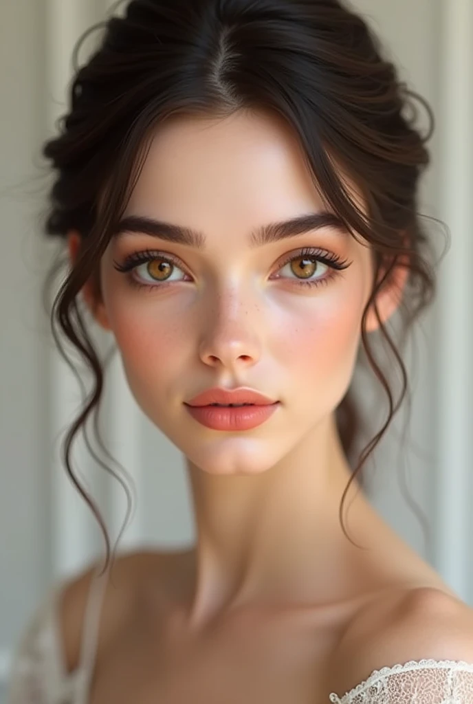 même femme avec un visage plus européen