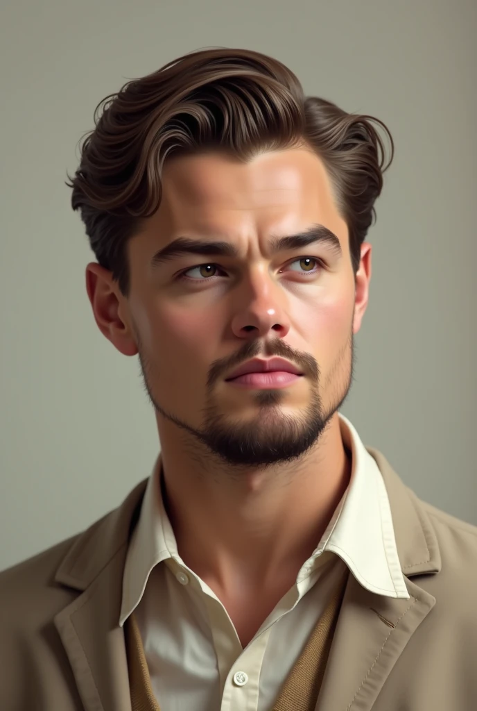 Young man similar to Leonardo DiCaprio but more humble