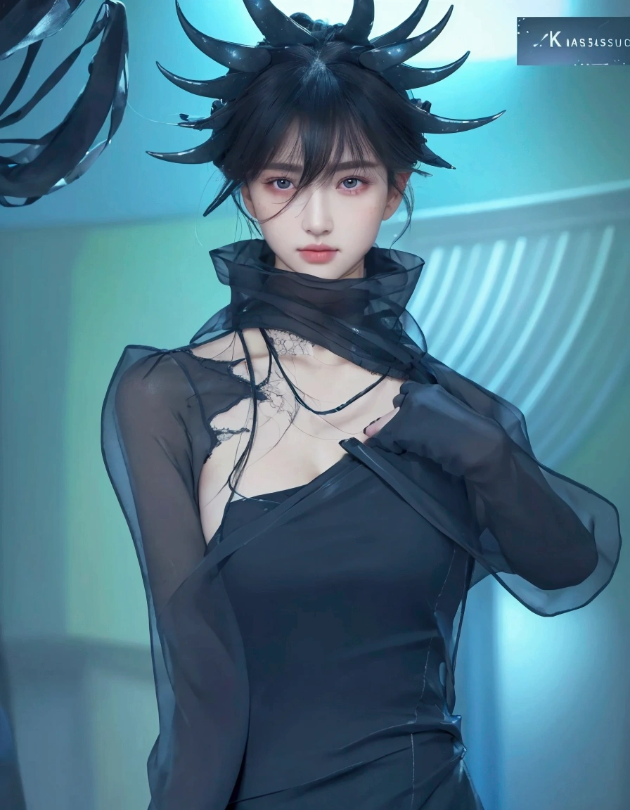 ((Best quality, 8k,Masterpiece :1.3)), upper body, Sharp focus :1.2, Beautiful woman with perfect figure, Highly detailed facial and skin texture, Detailed eyes, Double eyelids, Interior view, ferpect lighting, Glowingskin,