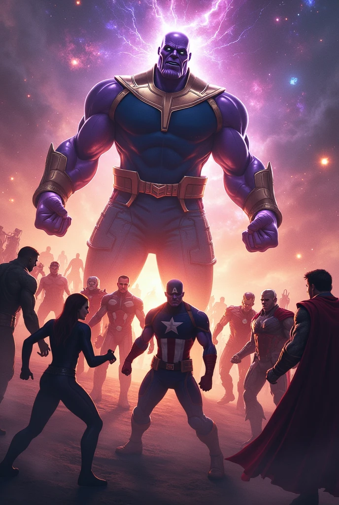 Thanos prime vs all avengers prime