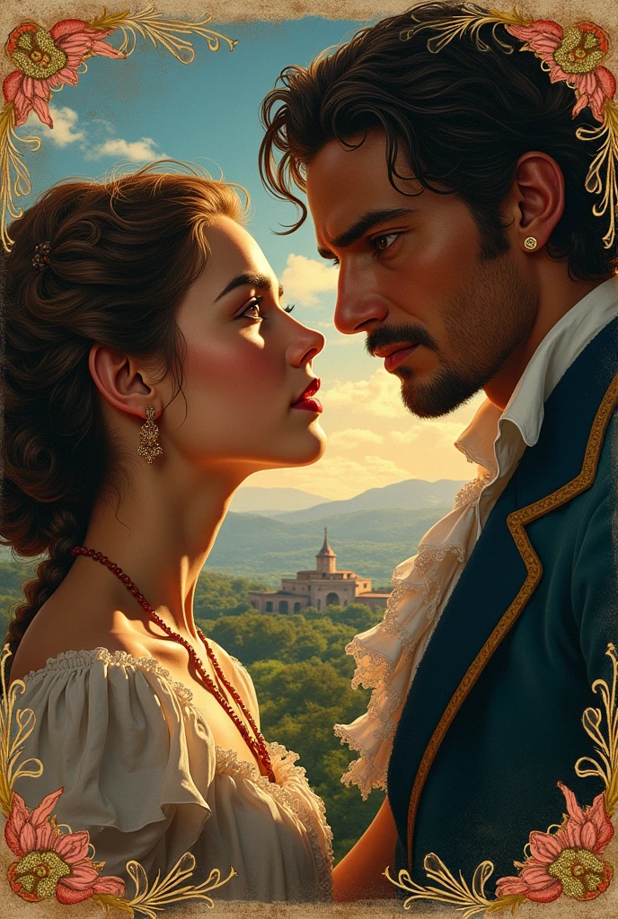 a poster for a play based on the romance novels of Cecília Meireles's inconfidência in Minas Gerais