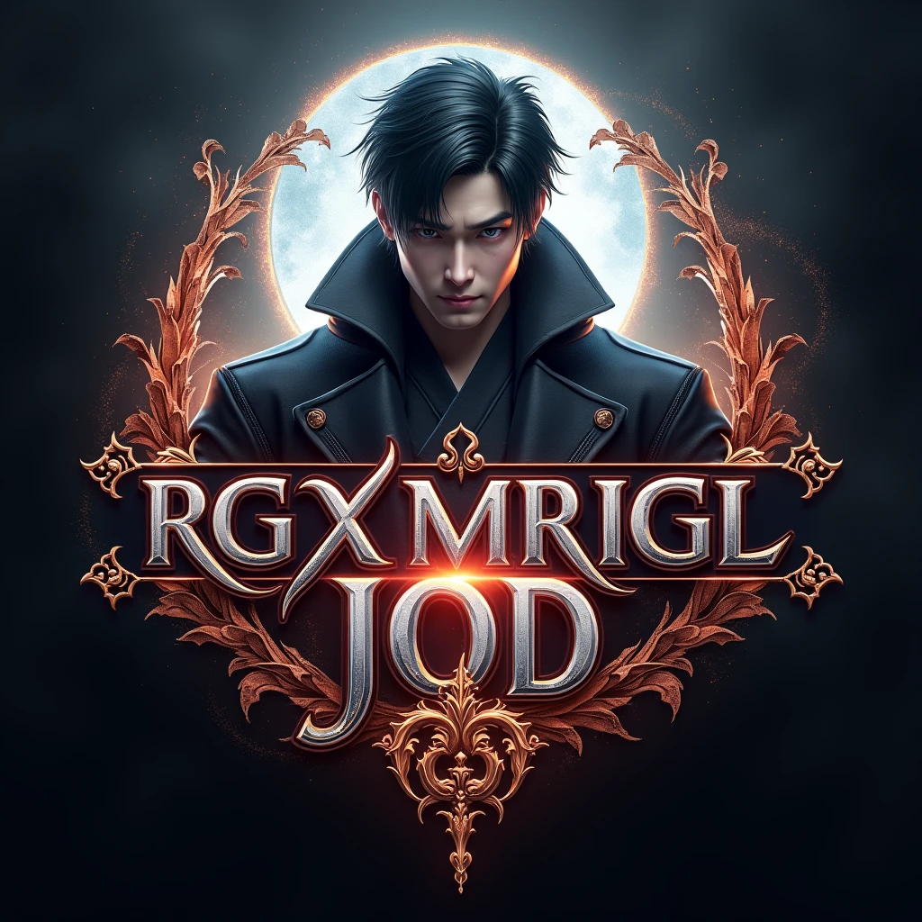 SUNG JIN WOO 3D GAMING LOGO AND WRITE RGxMrIGL JOD IN IT