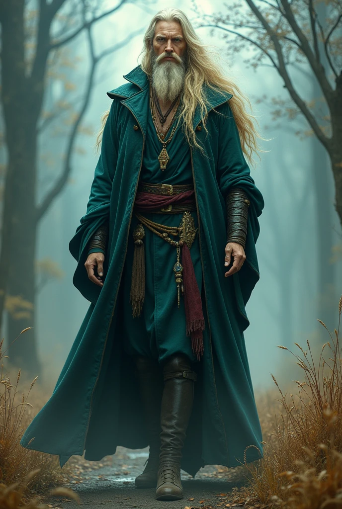 Zaggarth é um homem alto, with deep eyes and light blond hair like ripe wheat. His appearance is marked by a mysterious aura, and he carries with him the energy of the crystals that permeates his hometown, Kryzar. Their posture is firm, and he moves with the grace of one who is in tune with the secrets of the world. 🌟✨