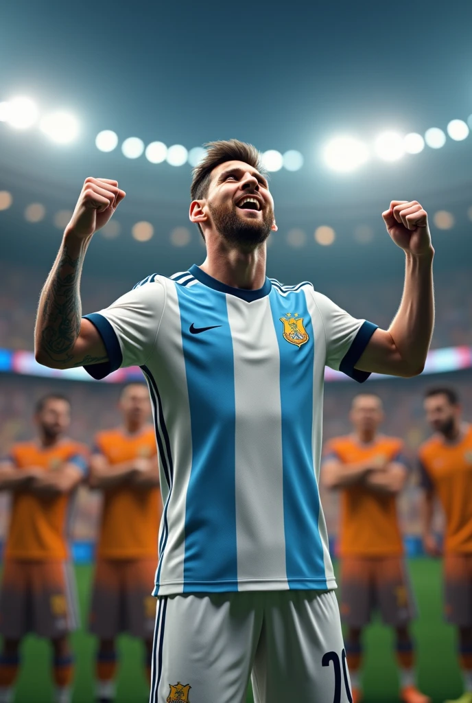 Messi poking his haters