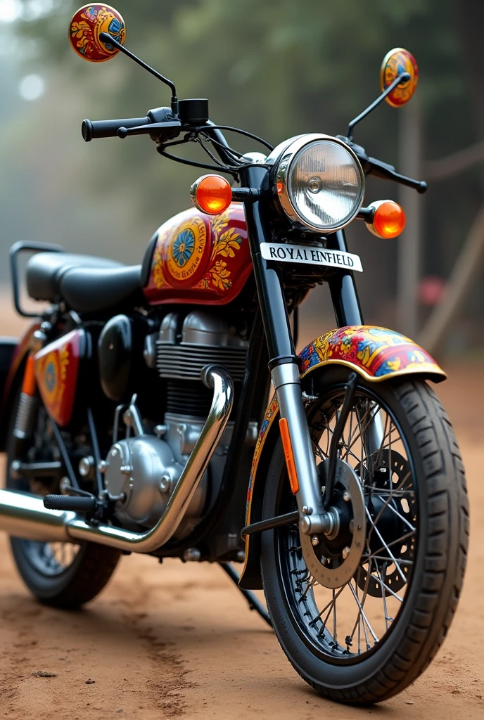 Royal Enfield standard
bike with Jaat stickers