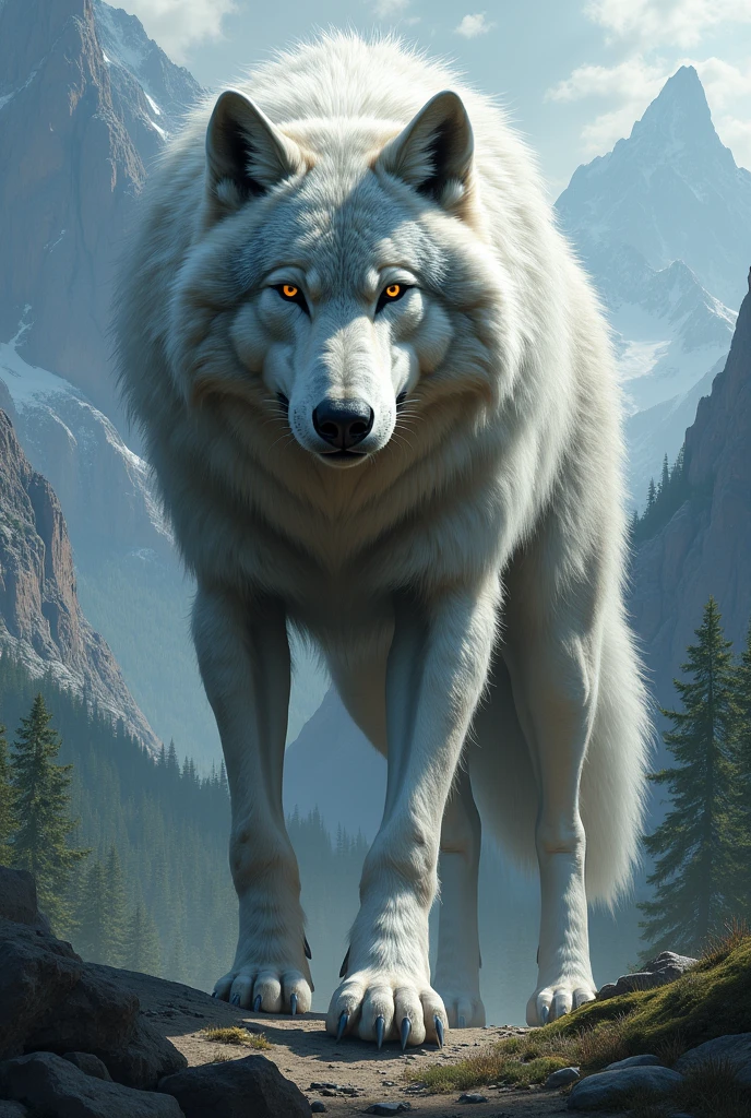 A giant wolf