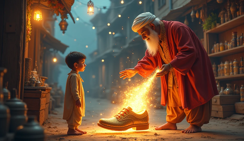 
This shoe belongs to a ghost!Ali said in fear. The shopkeeper laughed and said, “Son, this shoe is specially made for the joy of Eid. Every time you wear it, it will make you dance with joy!”