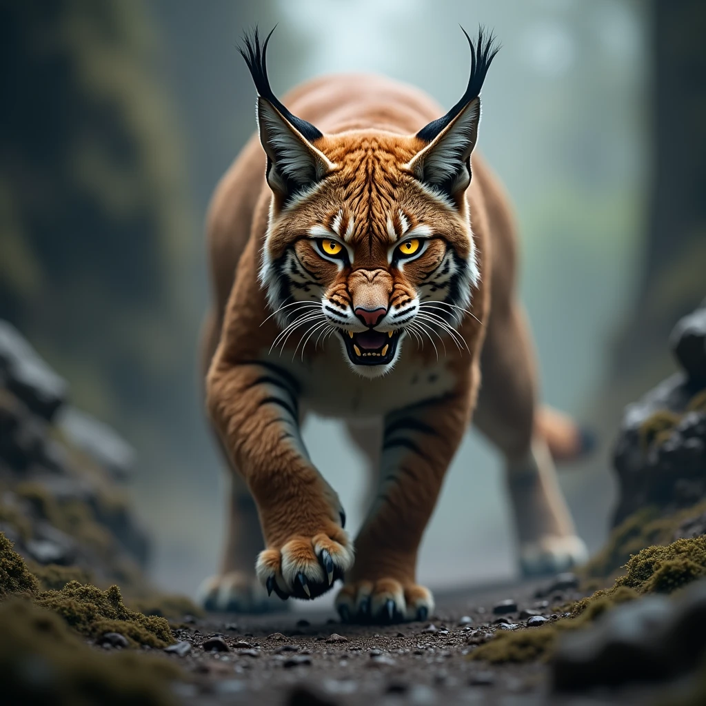 Lynx agressive