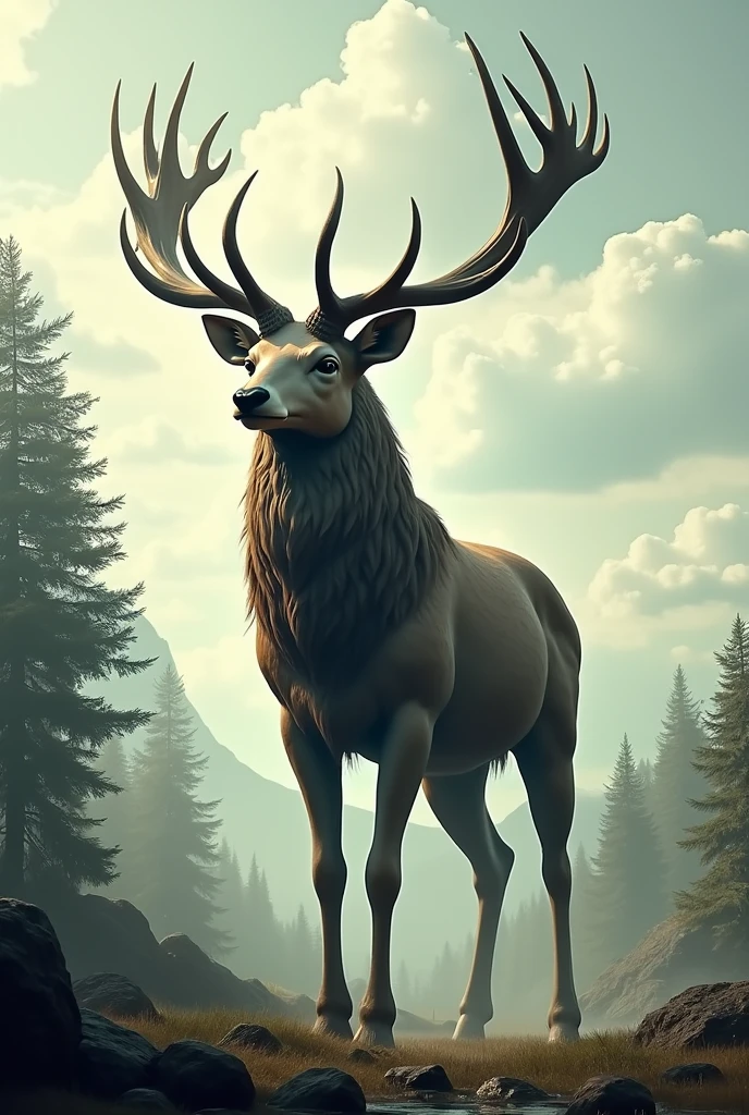A giant deer