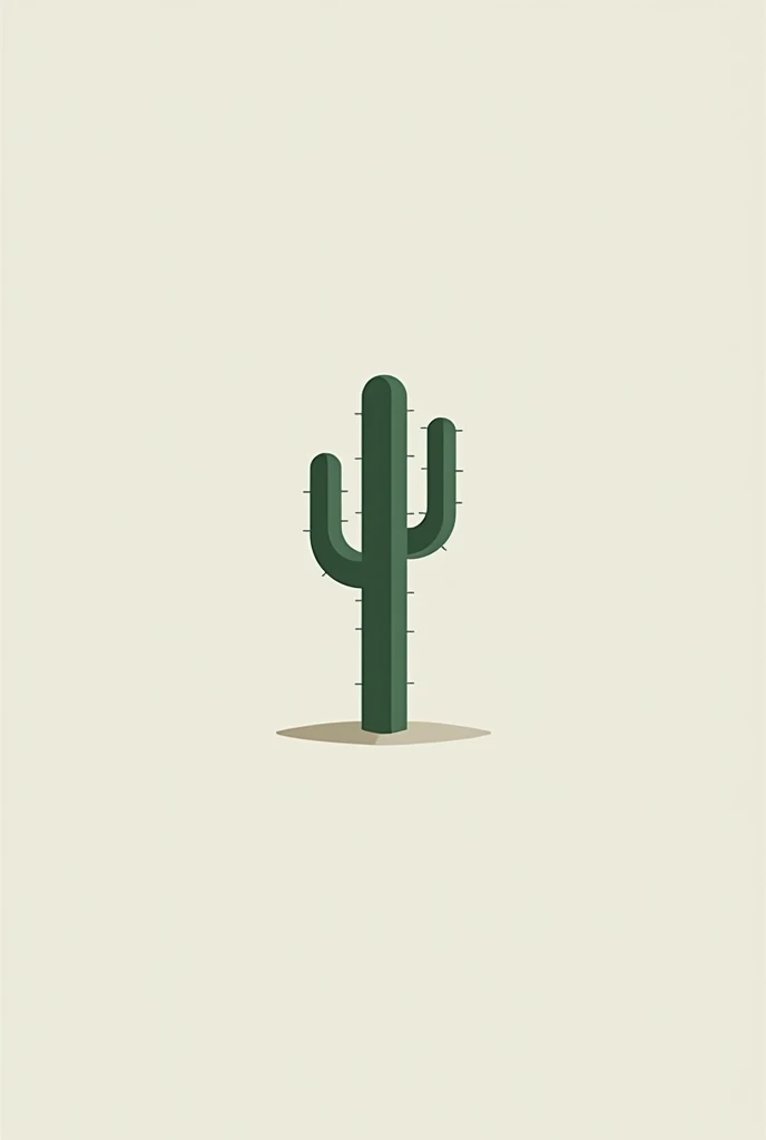 Create a minimalist cactus logo