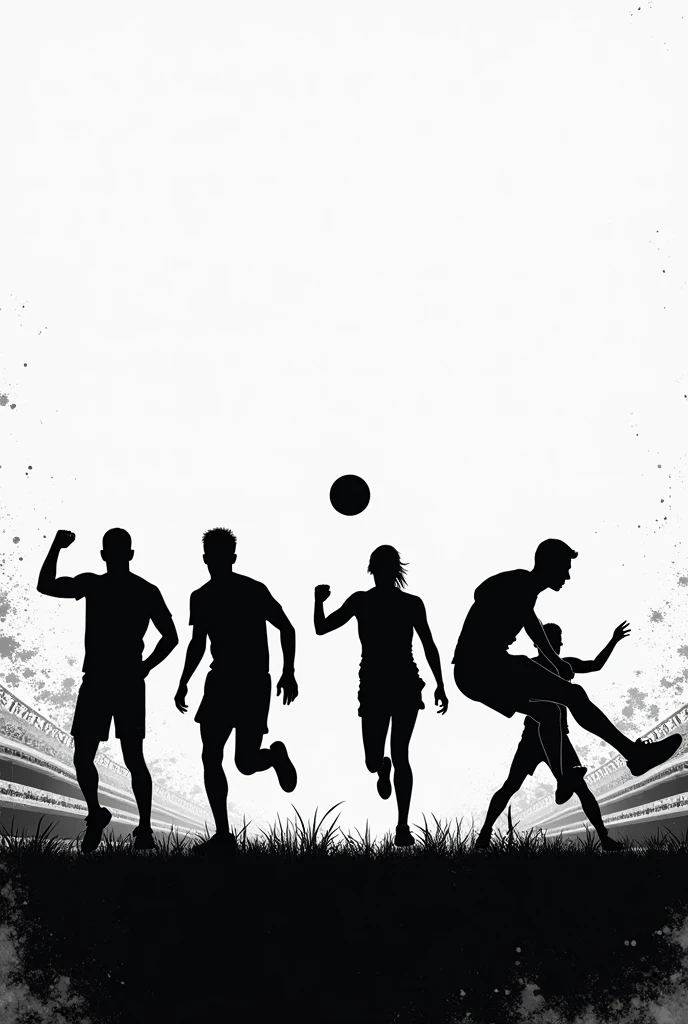 Poster for sports fest black and white