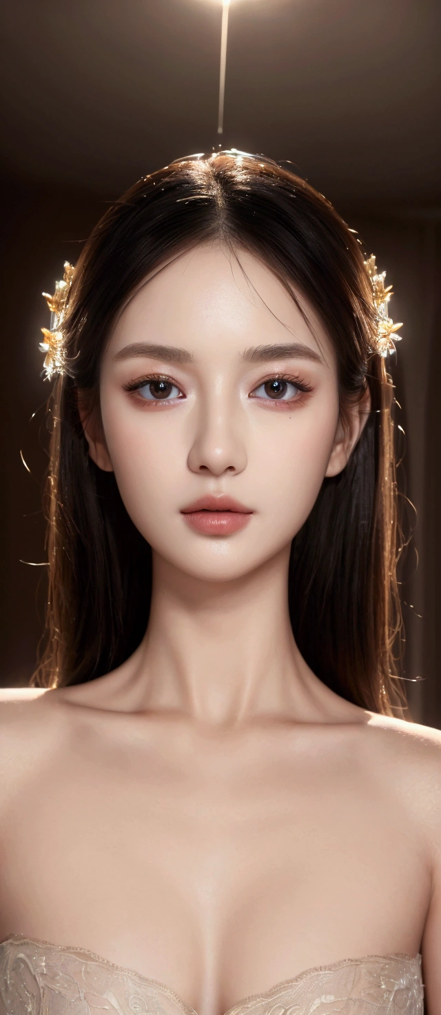 ((BEST quality, 8k, Masterpiece:1.3)), up per body,, Sharp fokus:1.2, Beautiful Woman With Perfect figure, higly detailed facial and skin teksture, Detail eyes, double eyelids, interior view, perfect lighting,