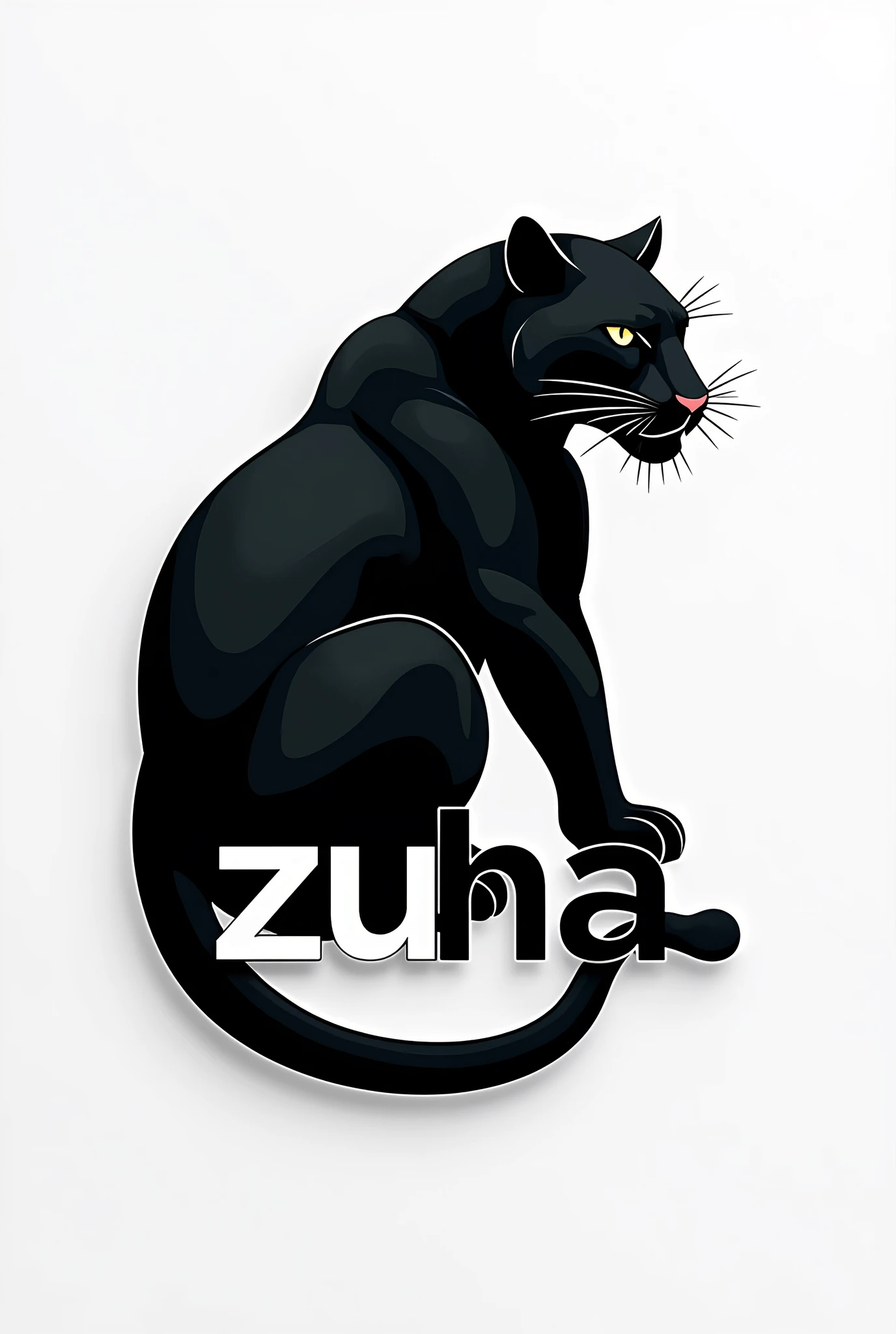 A different company  logo with black panther  "zuha"
