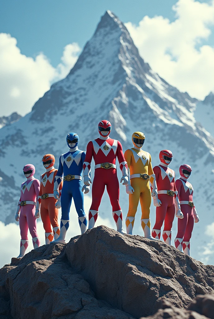 Power Rangers on the mountain