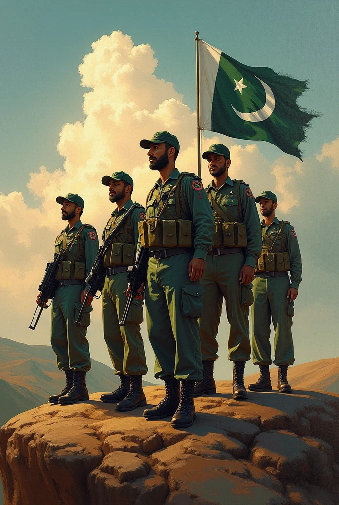 Pakistan's defence day painting