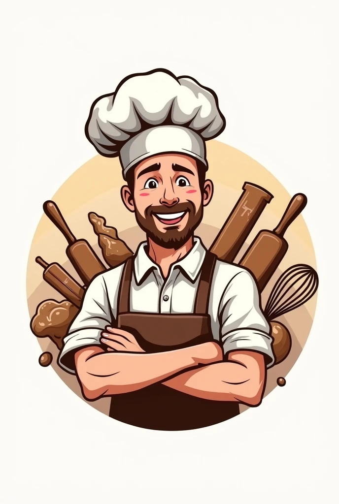 Can you generate a profile picture for my Instagram account Lifrank?_Bakes as a logo the account is about baking I am a man