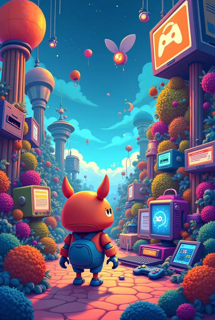 fun cartoons like computers and games