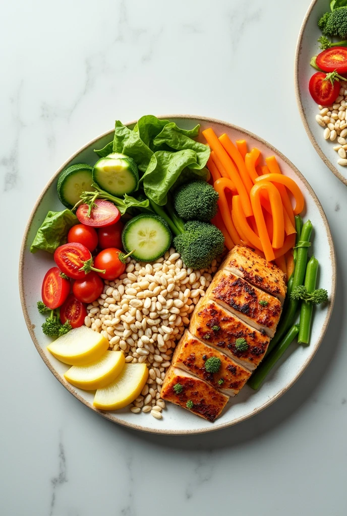 Draw a plate of food in which you nutritionally divide the foods