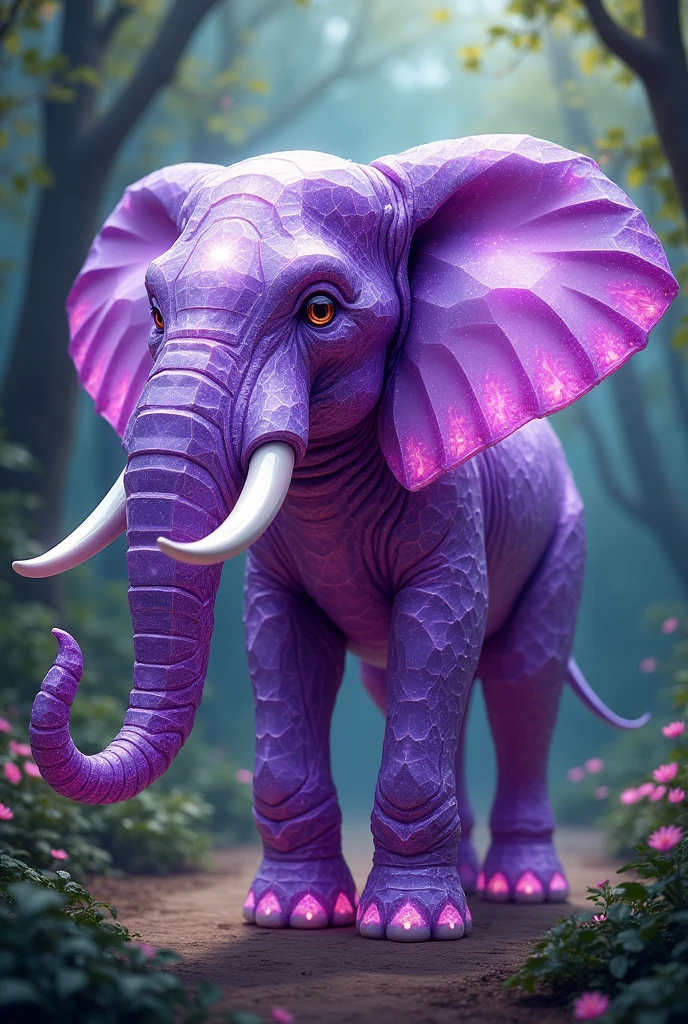 Purple diamond elephant