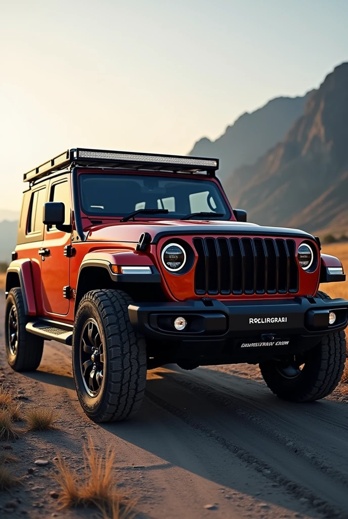 Mahindra Thar and Rolls Royce mixture car

