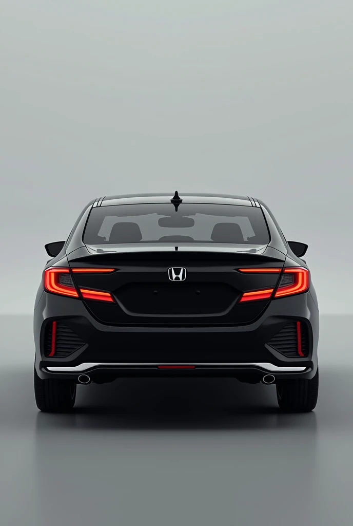 New fresh 25 model honda civic car in black colour back side zoom