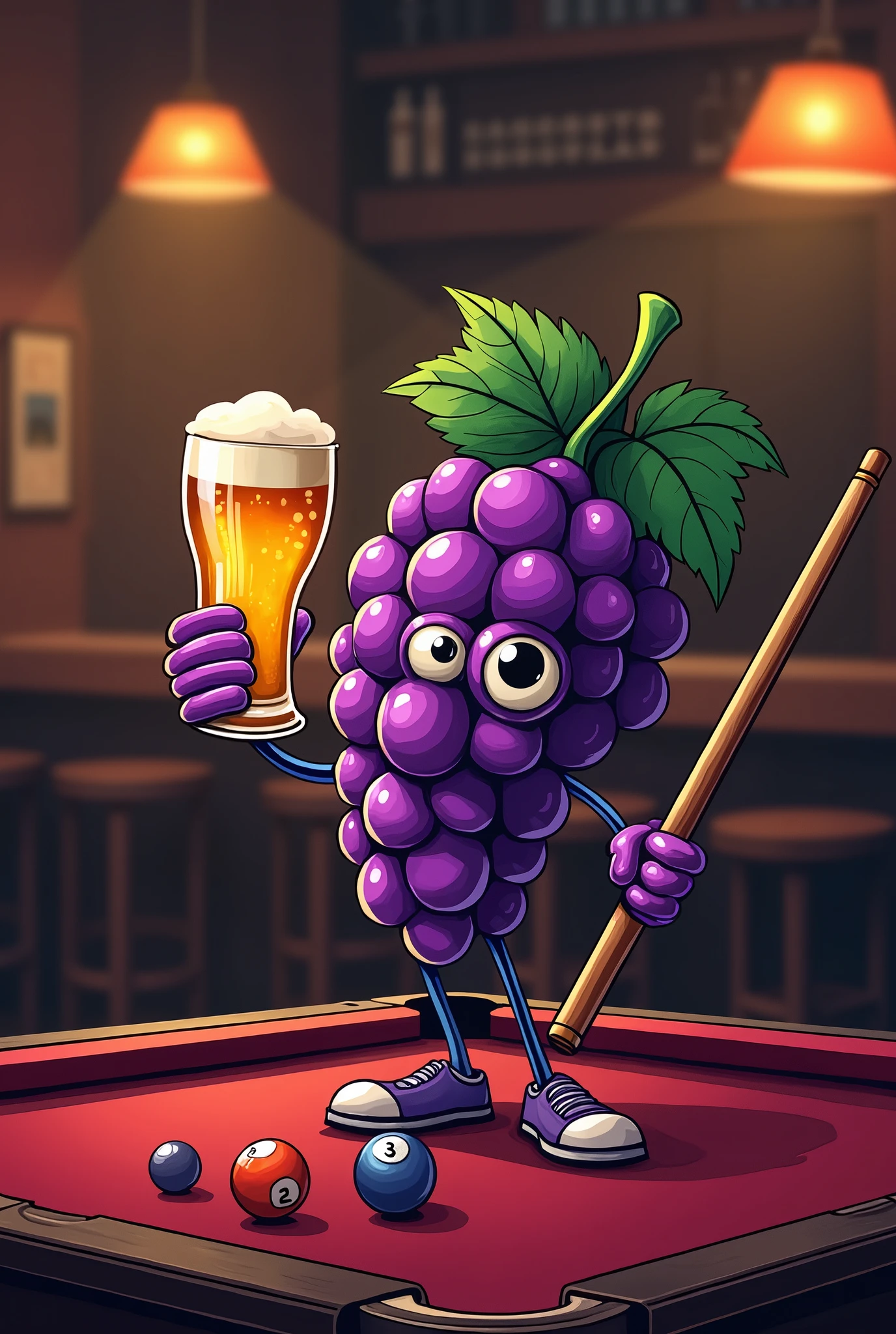 GENERATE A LOGO IMAGE FOR A WINERY NAMED CHUPPOL THAT IS RELATED TO DRINKING BEERS AND PLAYING POOL 