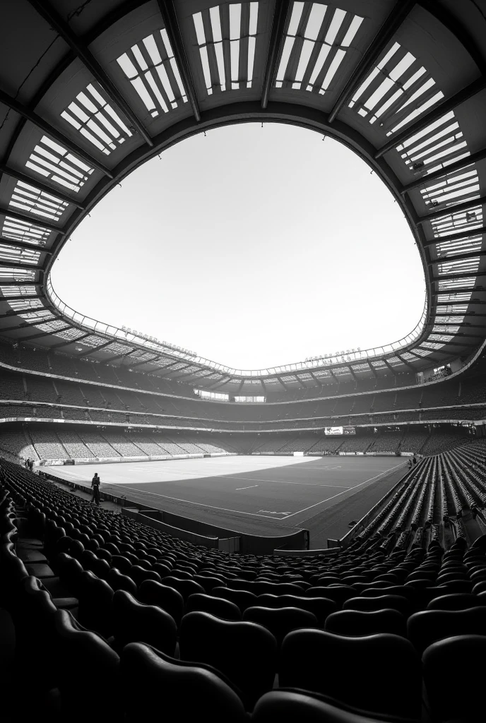 Black and white football Stadium wallpaper 