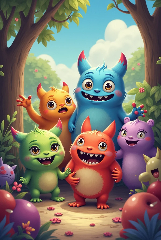 The cute monsters decided to move
