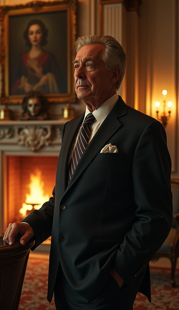 Describe Mr. Harris’s evening inside his mansion. Show how he becomes distracted and forgets his promise to Mr. John. Focus on Mr. Harris’s busy life and his eventual realization that he has forgotten someone outside.