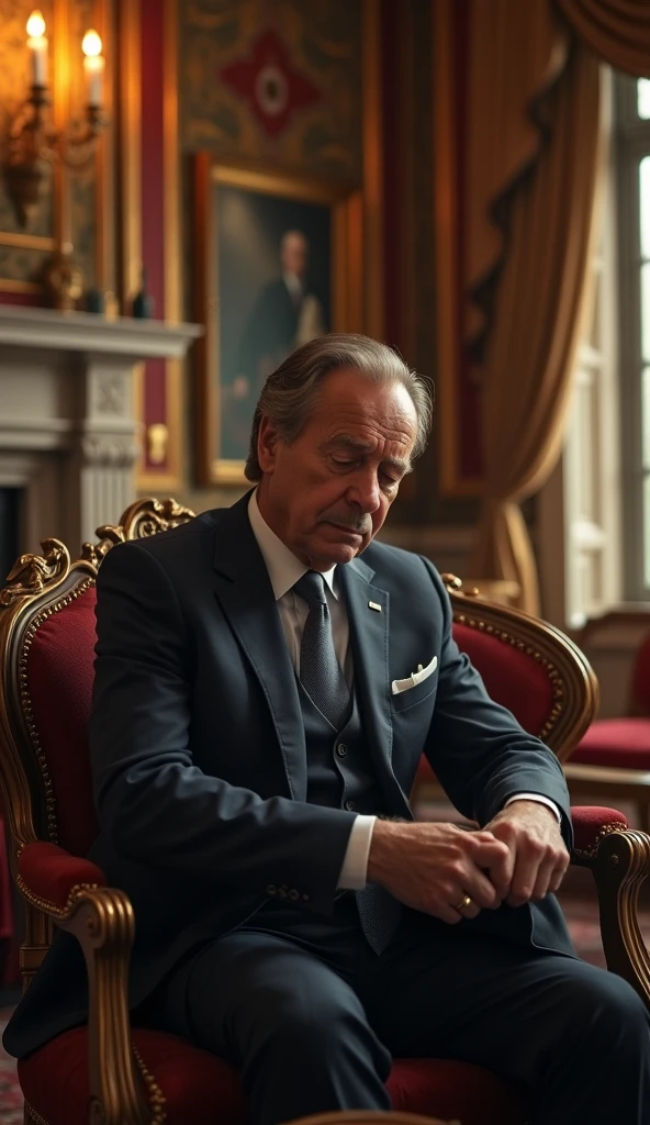 Describe Mr. Harris’s evening inside his mansion. Show how he becomes distracted and forgets his promise to Mr. John. Focus on Mr. Harris’s busy life and his eventual realization that he has forgotten someone outside.